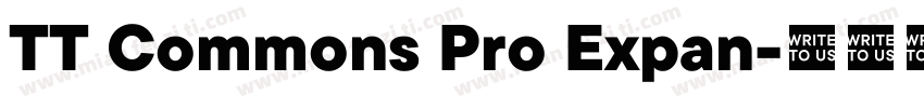 TT Commons Pro Expan字体转换